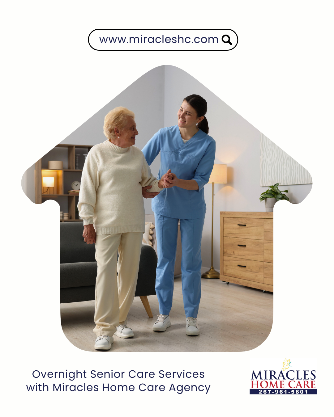 Overnight Senior Care Services with Miracles Home Care Agency