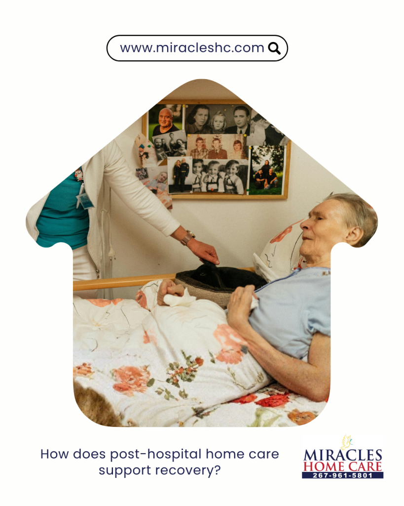 How does post-hospital home care support recovery?